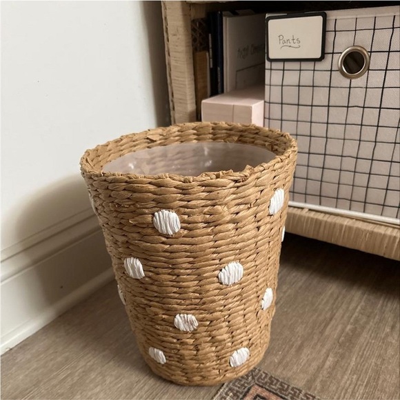 Woven Paper Dot Wastebasket from Pillowfort™ - Picture 4 of 4